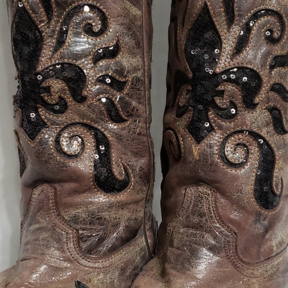 Corral Shoes - Corral Sequin Fleur-de-lis size 9
